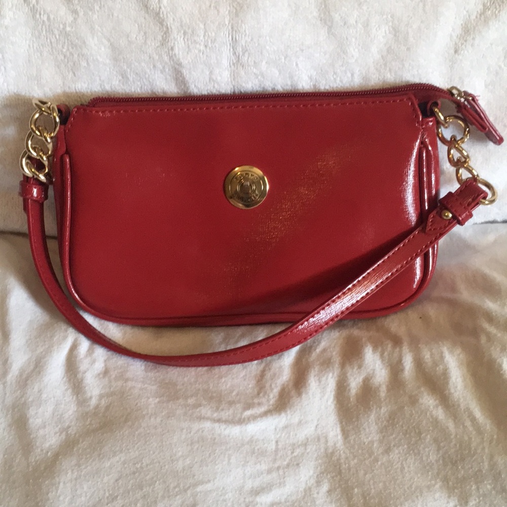 Tommy Hilfiger cherry red clutch purse!!